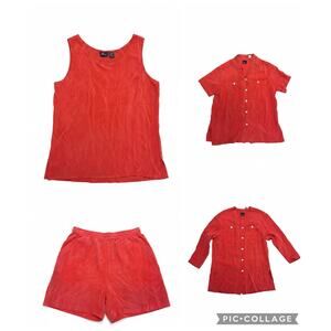 LIZ SPORT Women's Vintage Rose 4-Piece Casual Set Sz S, M & L *See Description*